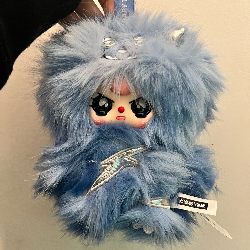 Baby Three Yeti Plush - Glittershine Frost with Crying Eyes